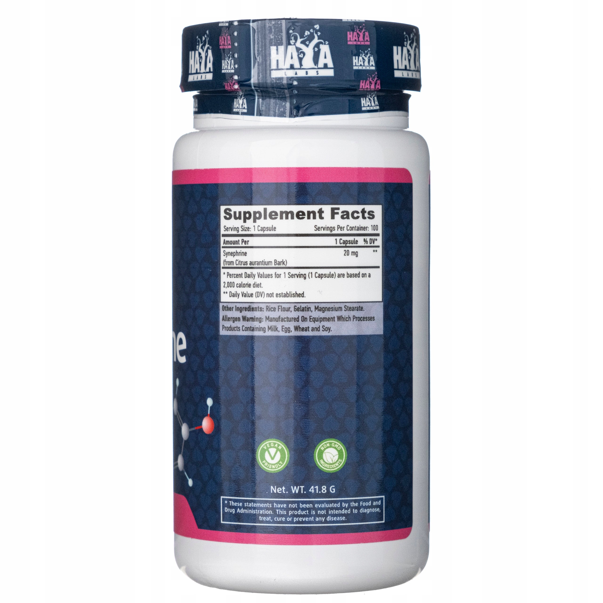 Capsule thermogenics Haya Labs Synephrine natural flavour 200 g 100 pcs. Brand Haya Labs