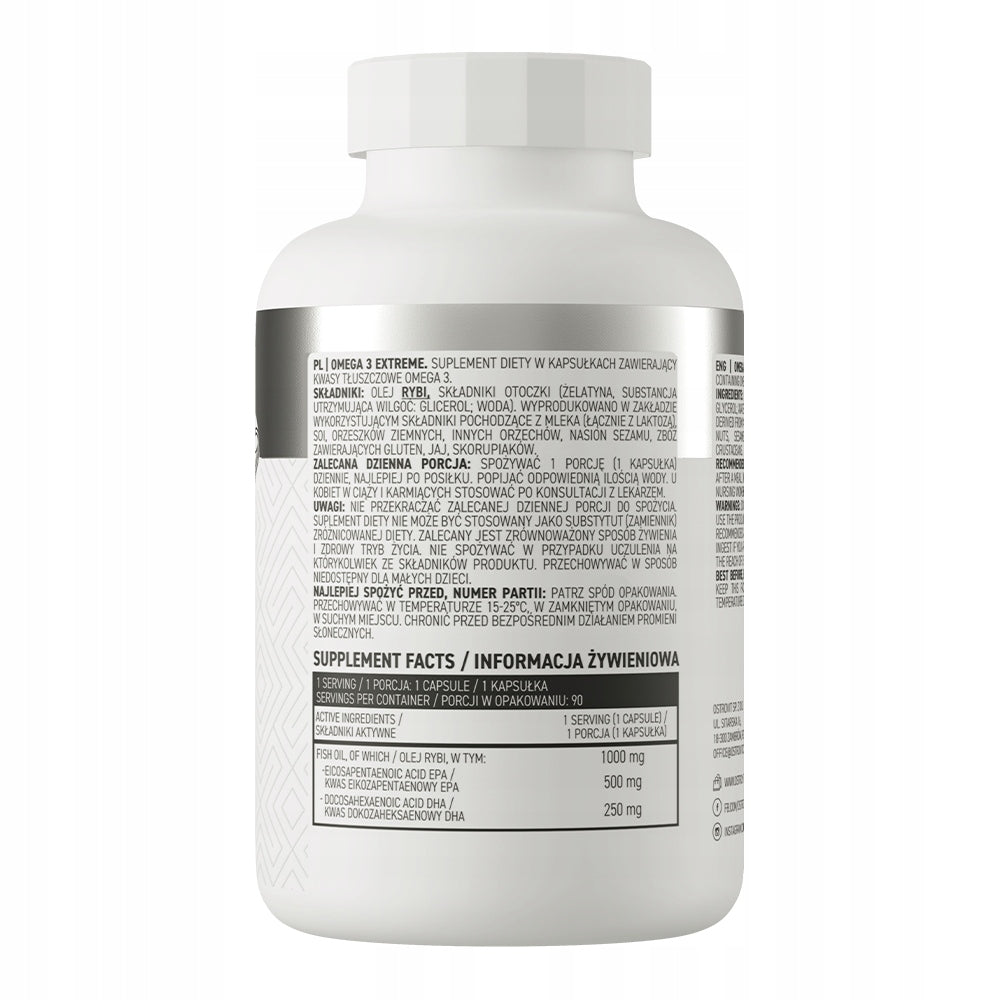 Capsule vitamins OstroVit Omega 3 Extreme omega-3 117 g 90 pcs. Brand OstroVit