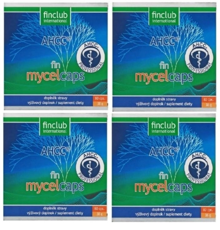 Capsules Finclub Fin Mycelcaps Shitake Immunity, infections 4 x 80 kaps