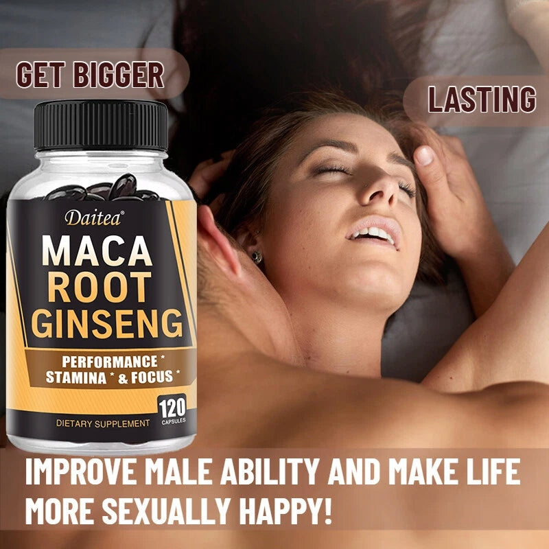 Capsules with maca root and ginseng – increase libido, improve howling Expiration date at least 1 year from the date of purchase