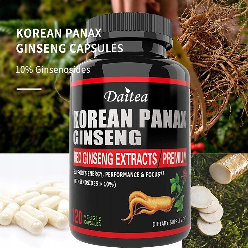 Capsules with red Korean ginseng (1000 mg) – extract of red Packaging status original