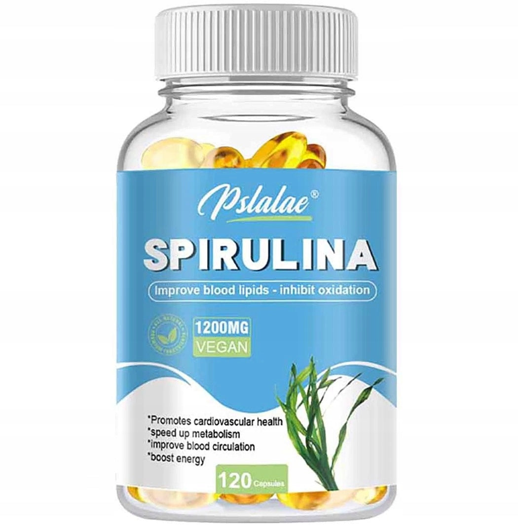 Capsules with spirulina 1200 mg – Detox, weight loss, immunity, superfood,