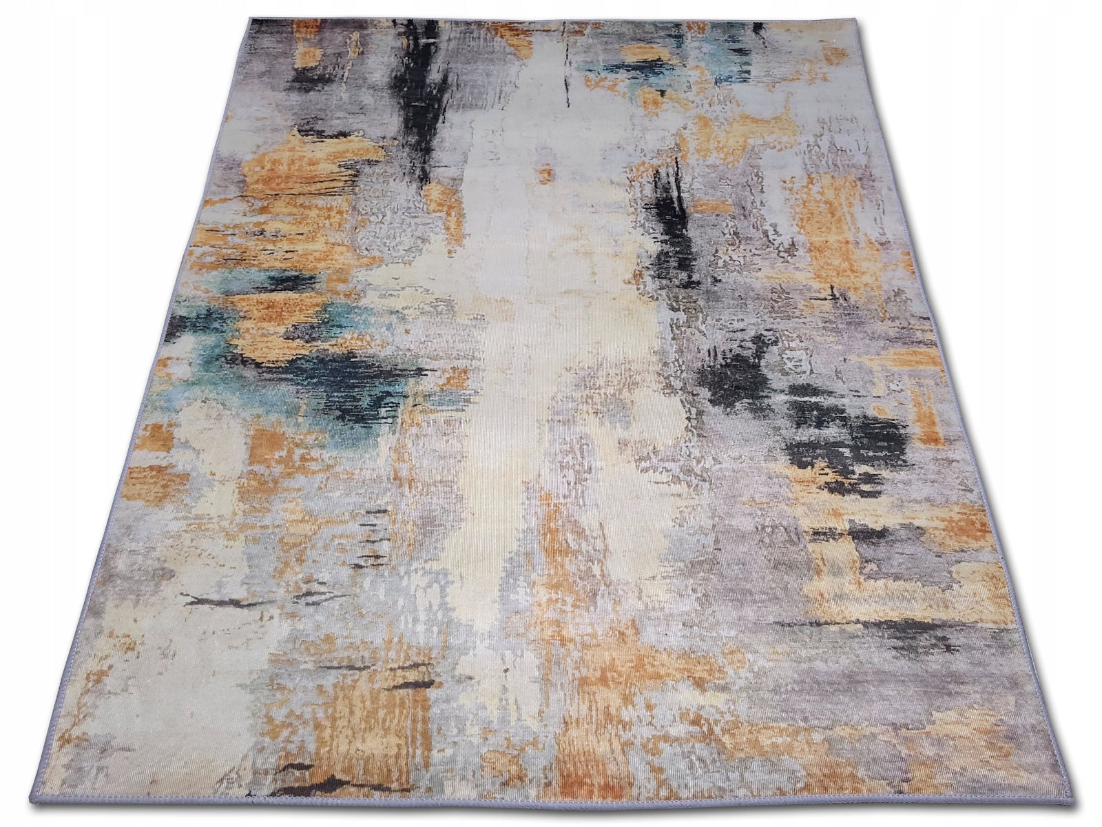 Captivating Anti-Slip Carpet Fancy 160x230 Marble Multi Artdeco Glamour