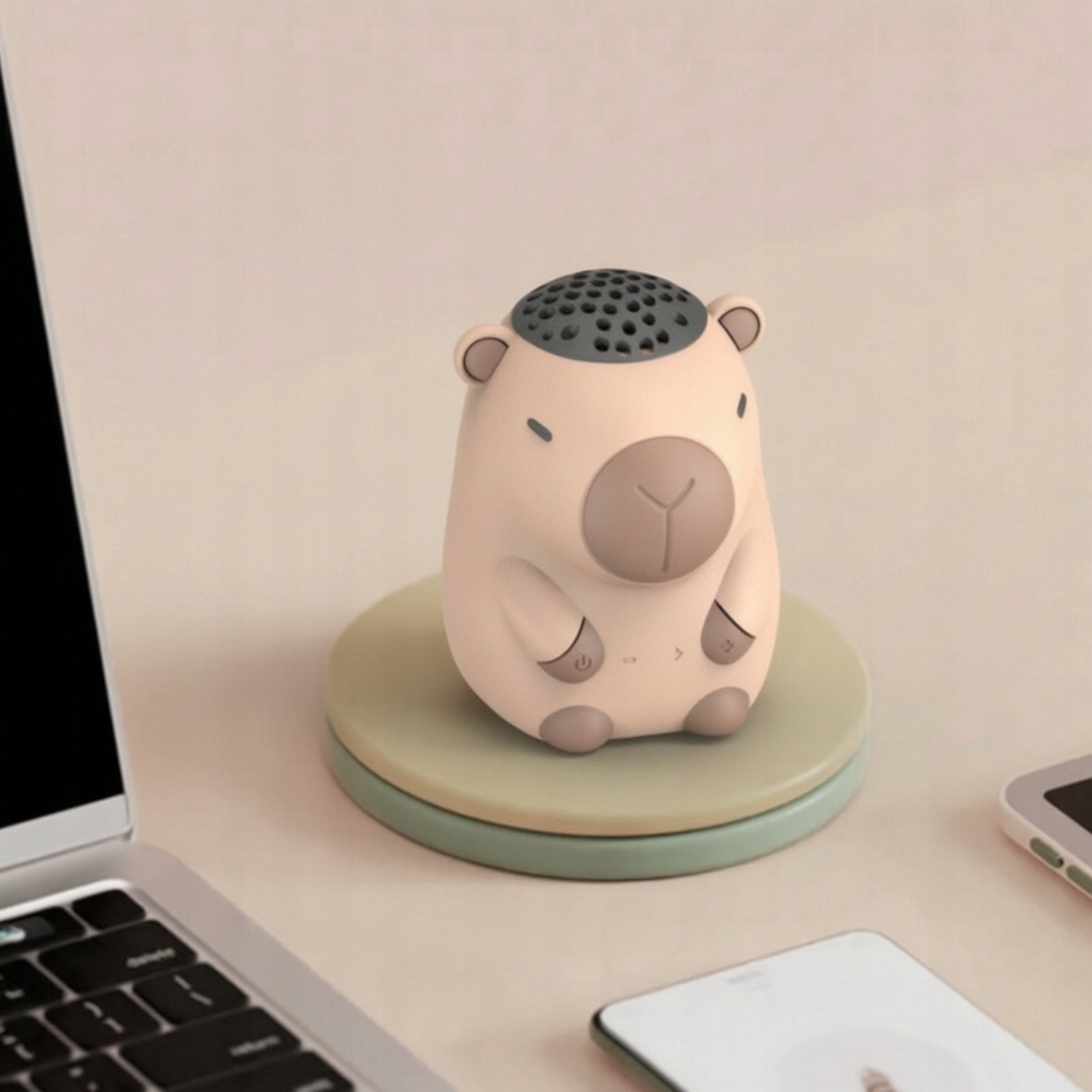 Capybara Figurine with Speaker Adorable Capybara Speaker Cute for Bedroom Packaging status original