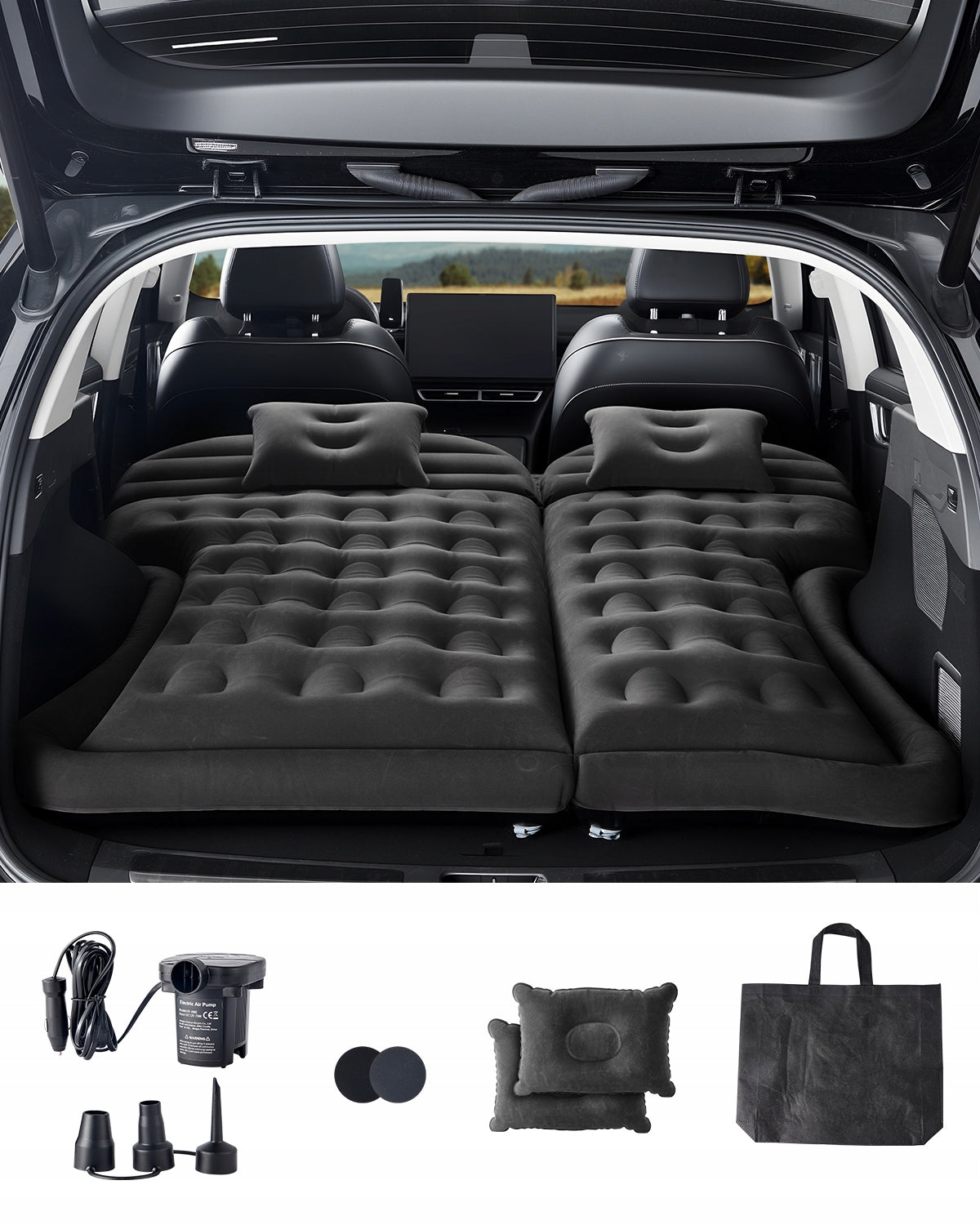 Car Air Mattress Inflatable Car Camping Travel Sleeping Bed SUV MPV Sedan