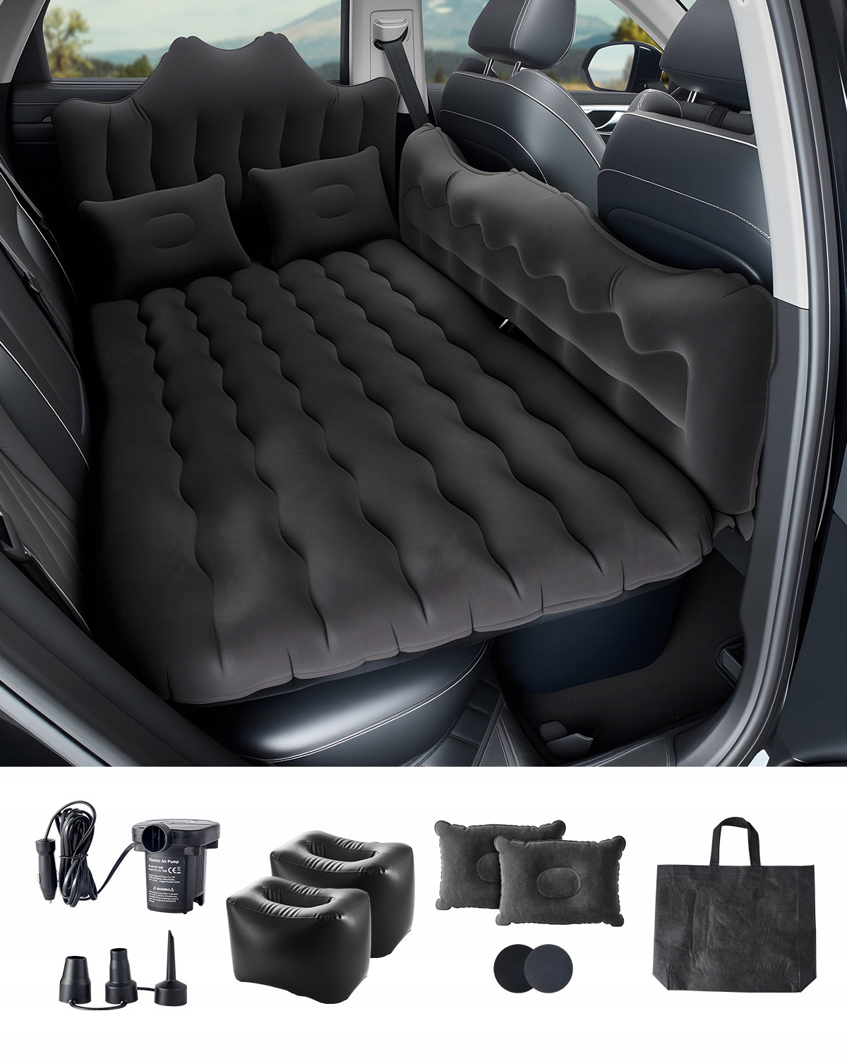 Car Air Mattress Inflatable Car Camping Travel Sleeping Bed SUV MPV Sedan