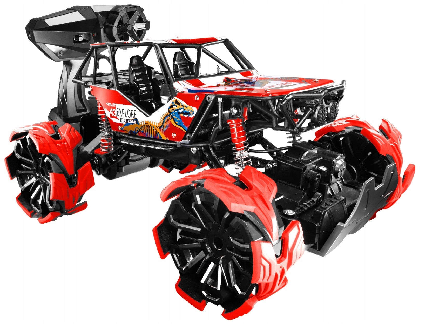 Car Auto Remote Controlled Off-Road Drive 4x4 Red 33,5x24x18cm