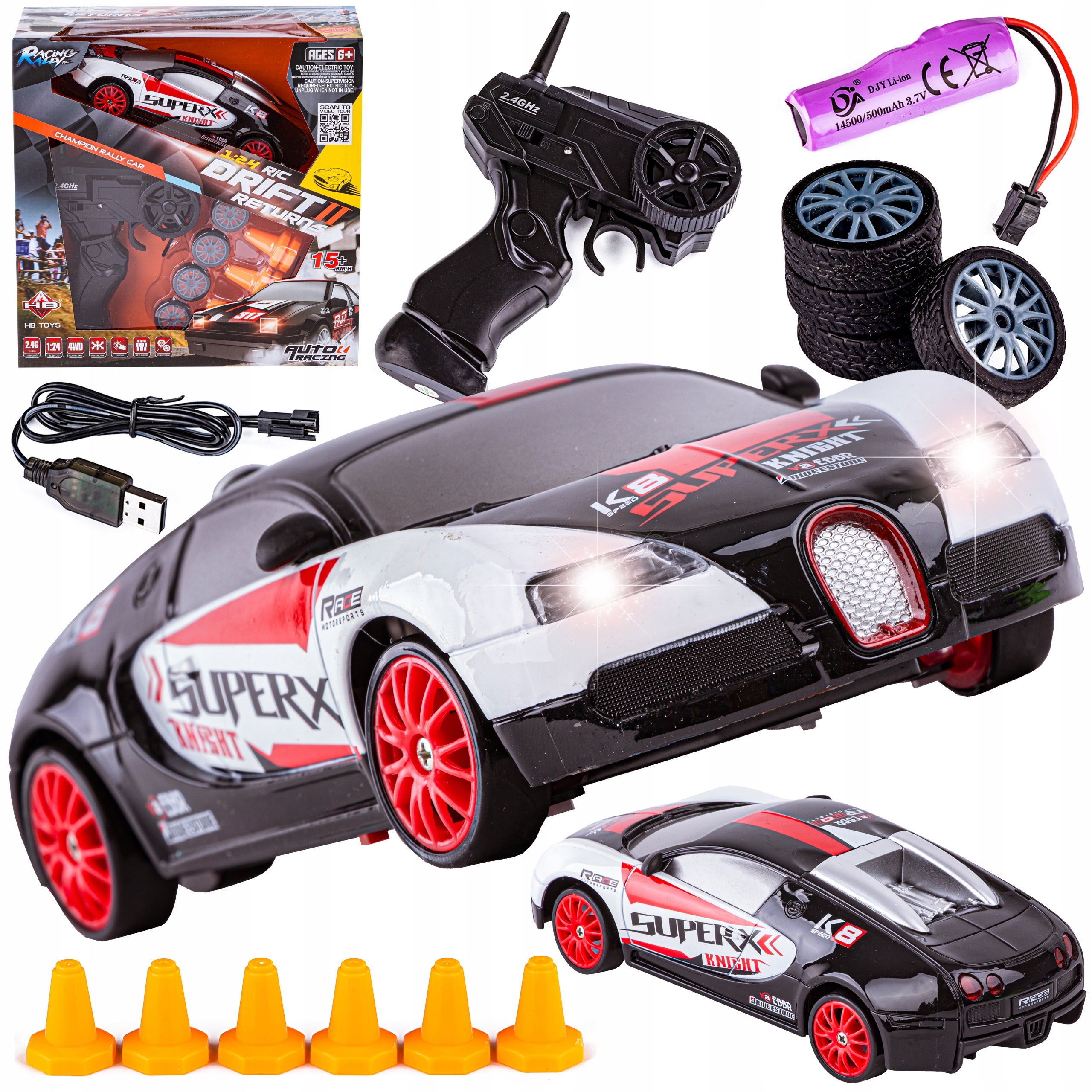 Car Auto for DRIFT 4x4 2,4GHz BUGATTI lights REMOTE CONTROLLED drift