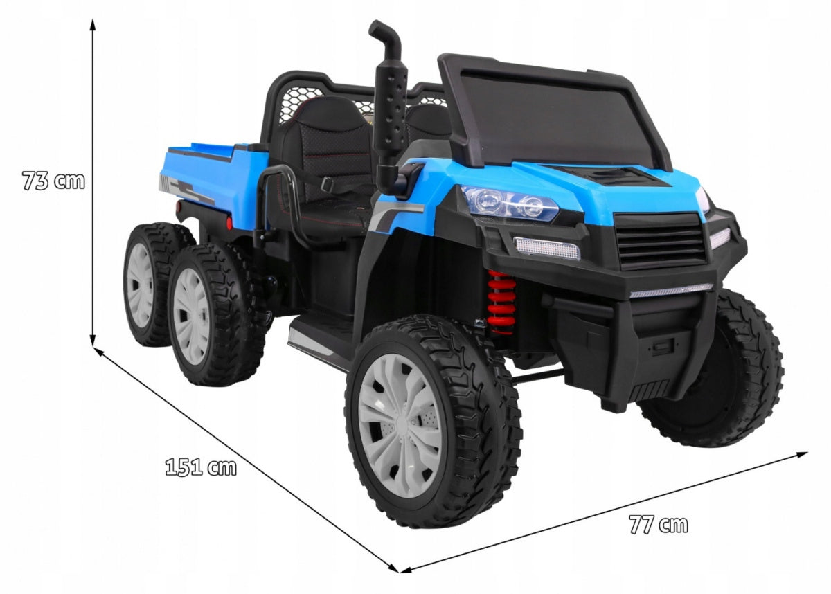 Car Battery Operated Car Farmer Truck for 2 Children + 4x4 Drive + Remote Control Brand Ramiz