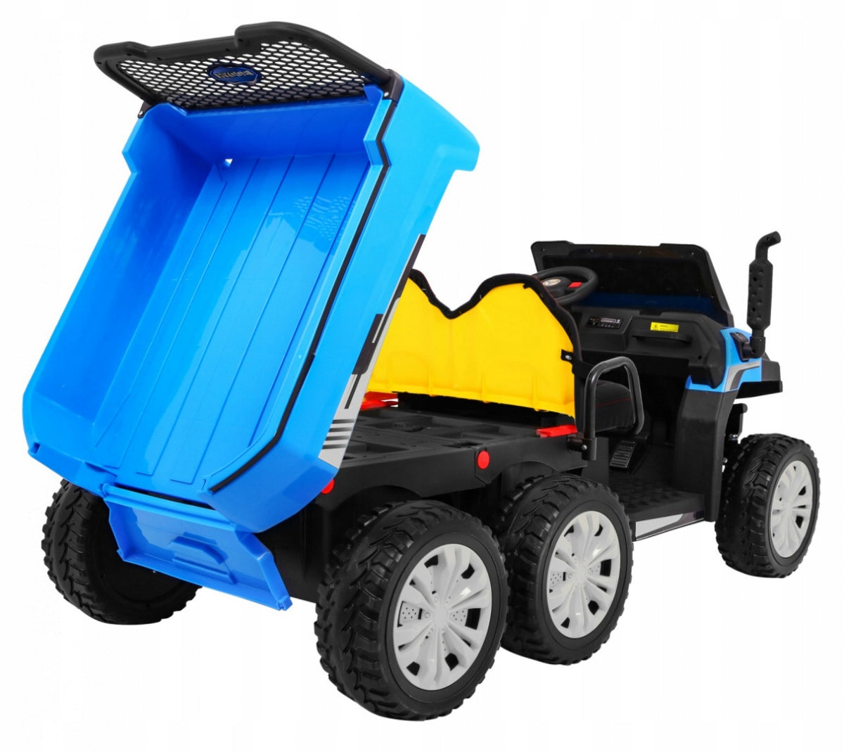 Car Battery Operated Car Farmer Truck for 2 Children + 4x4 Drive + Remote Control Vehicle length 151 cm