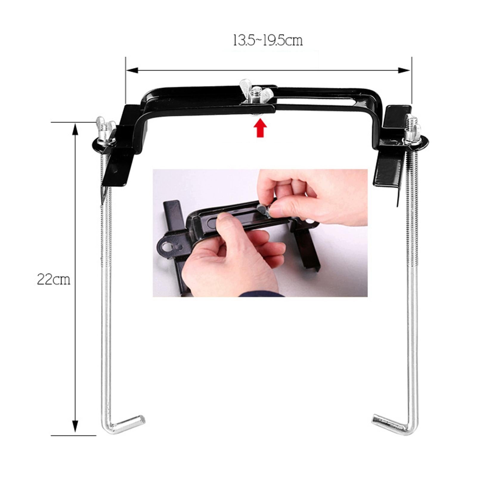 Car Battery Tray 22cm Bolts Adjustable Clamp Mount Bracket Hold Down Clamp Packaging status original