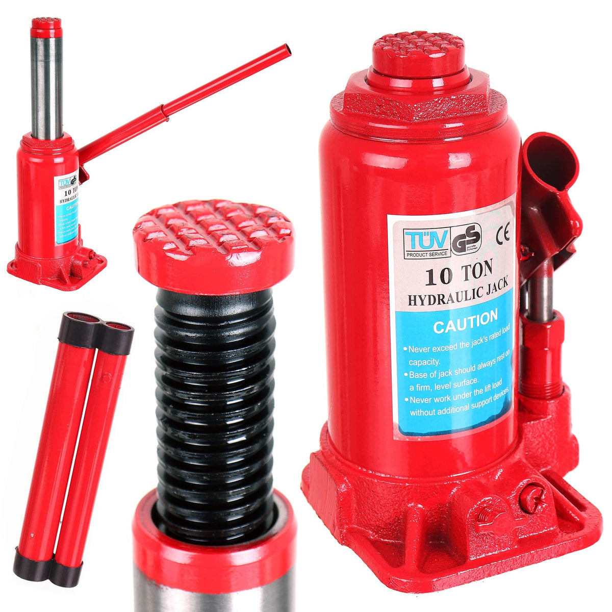 Car Bollard Lift Hydraulic Bottle Lever 10TON 200-390