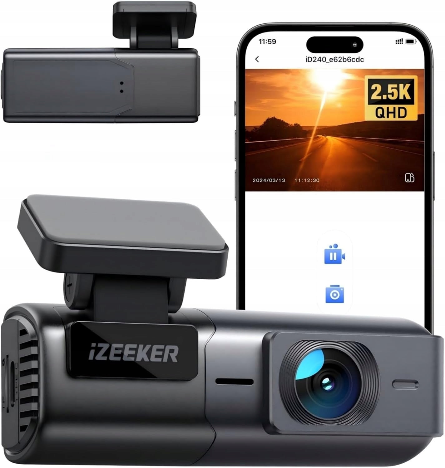 Car Camera 2.5K WiFi WDR Mini G Sensor Parking Dash Cam