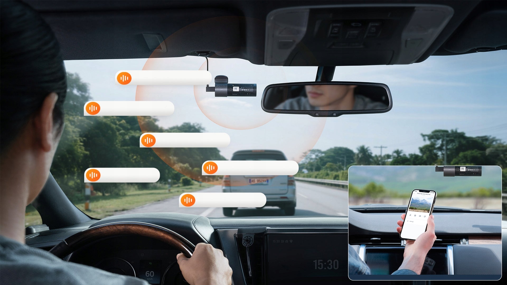 Car Camera 70mai M310 Plus 4K Driving Video Recorder 360° Lens Manufacturer code 70mai M310 4K Dash Cam Plus