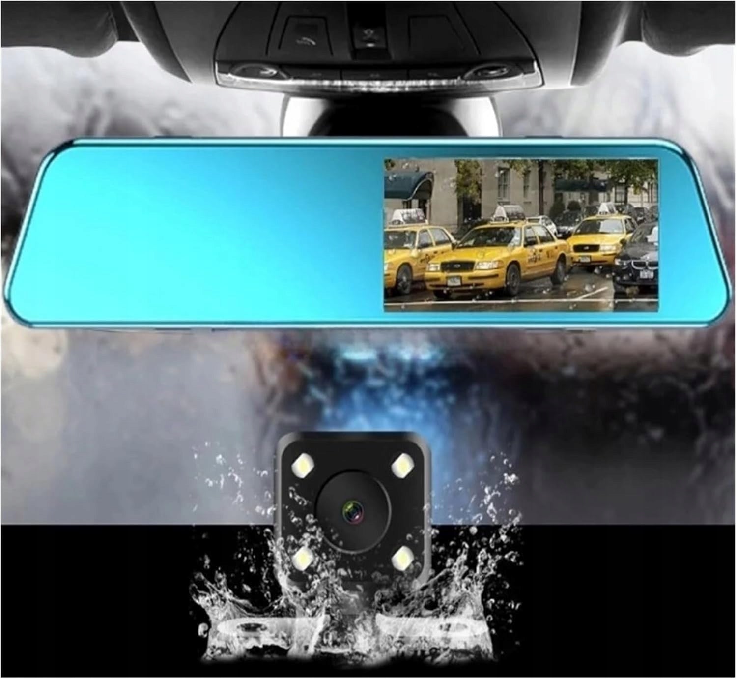 Car Camera, Motion Recorder, HD Rearview Mirror, 140 Degree Manufacturer code Kamera samochodowa