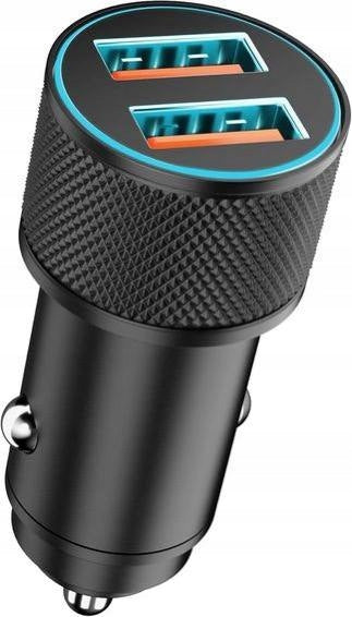 Car Charger 2x USB 36W QC 3.0 Fast Charging 12-24V