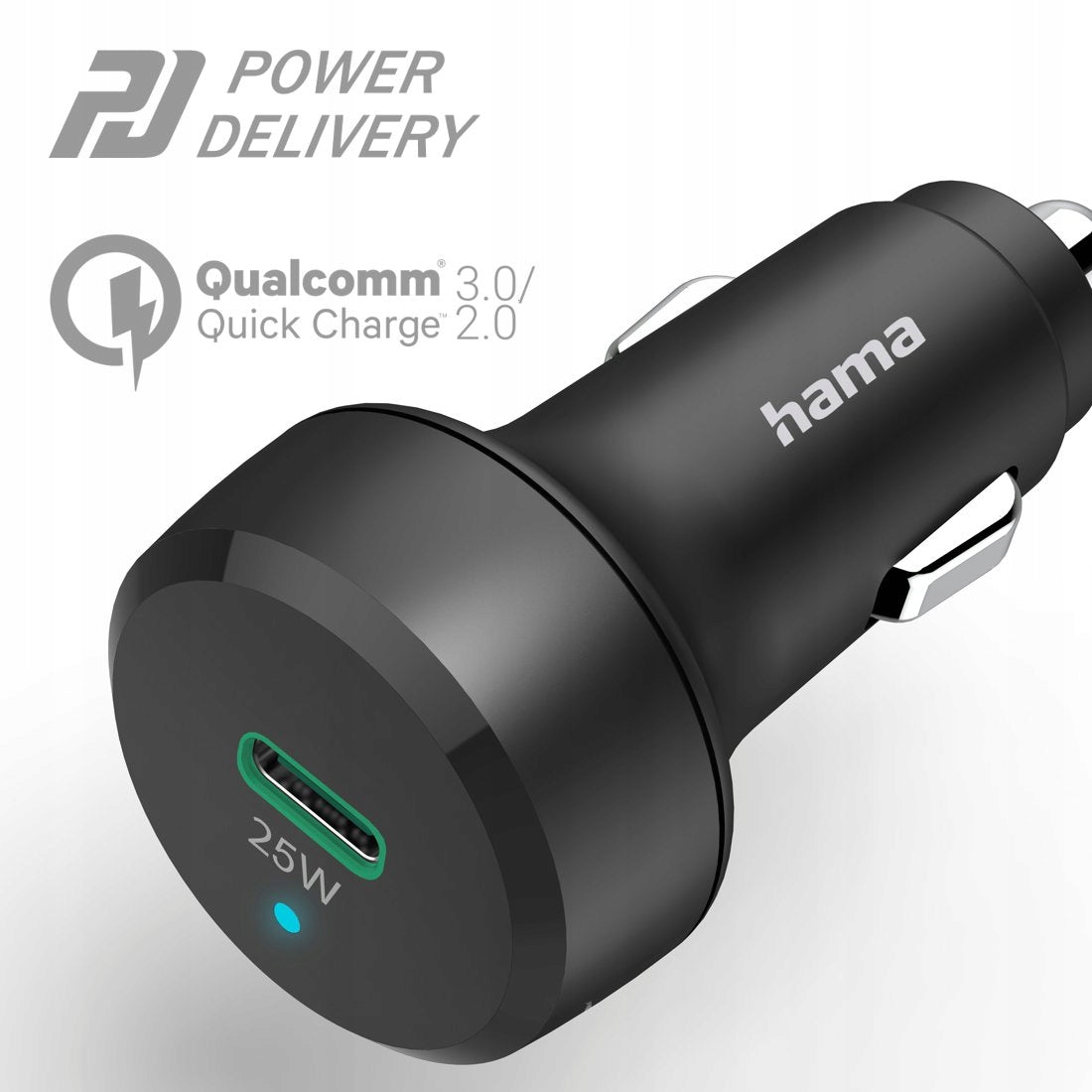Car Charger Hama Usb-C 25W, Black Manufacturer Hama
