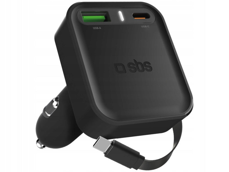 Car Charger SBS TECRRETPD65W Ultra Fast 65W Black