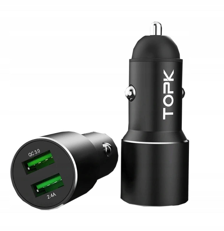 Car Charger TOPK Dual Quick Charge 3.0