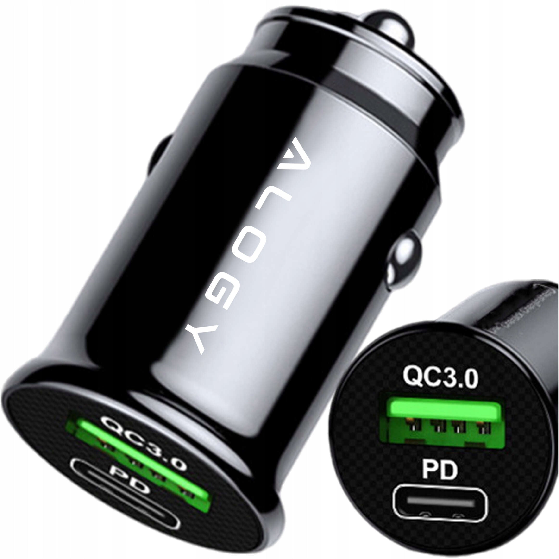 Car Charger for Car Phone Strong Fast 2x USB QC USB-C PD 38W