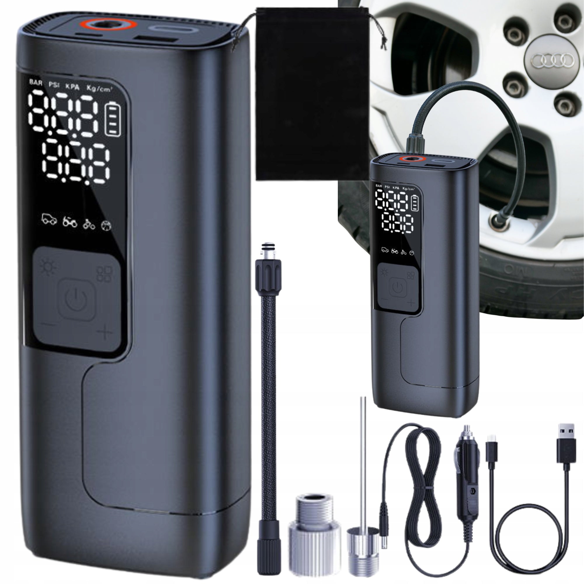 Car Compressor Electric Bicycle Pump Fast 5200 Packaging status original