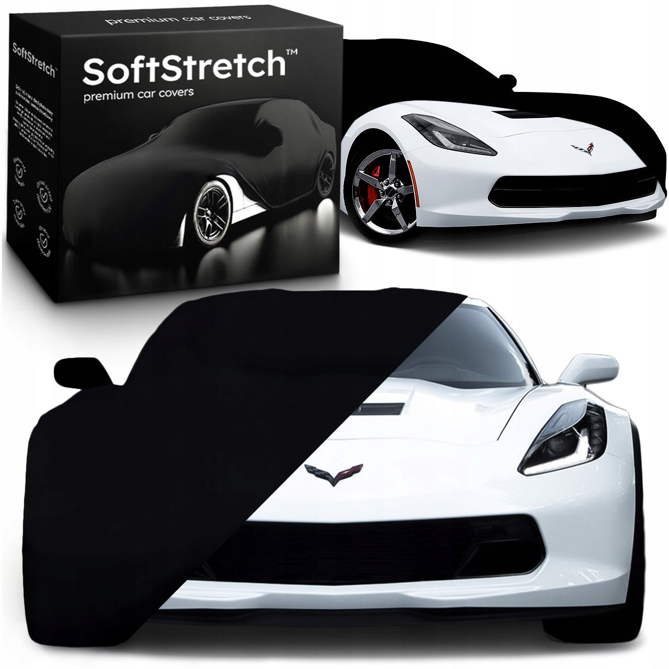Car Cover Flexible SoftStretch Premium Chevrolet Corvette C7