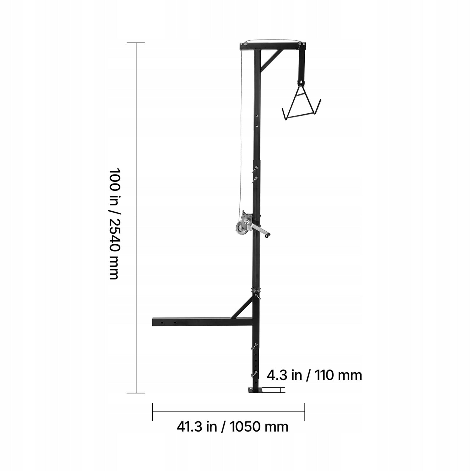 Car Crane Load Capacity 181,4KG With Rotary Shaft And Adjustable Height Manufacturer code KCSSLSHL400LMHV