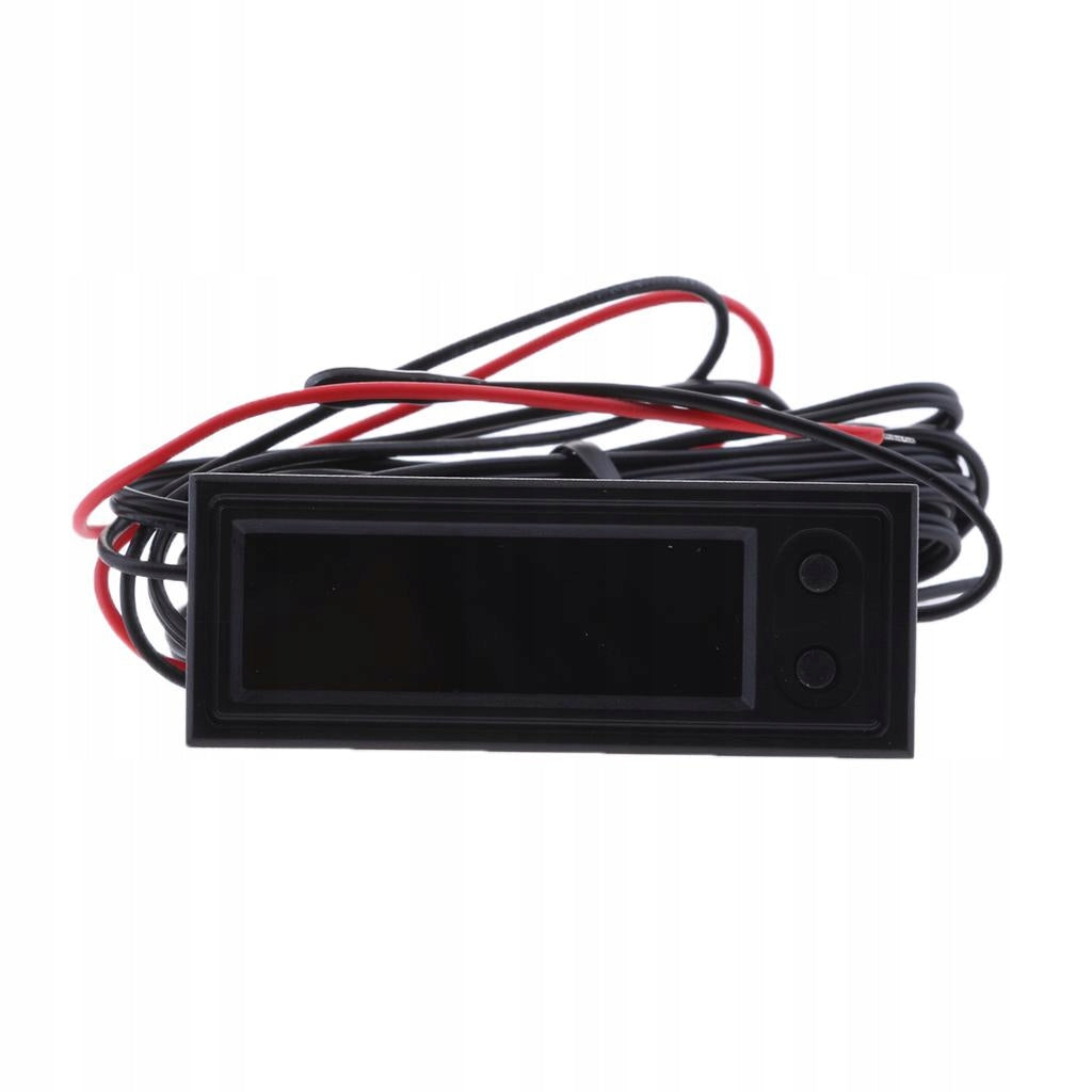 Car Digital Electric Clock Temperature Voltage Measurement LED Gauge Panel