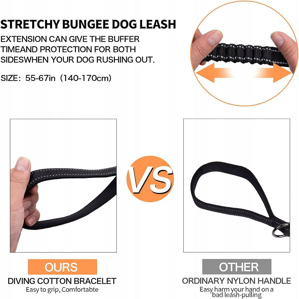 Car Dog Leash with Shock Absorber, Black, 1.78 m Manufacturer code 5902314757517