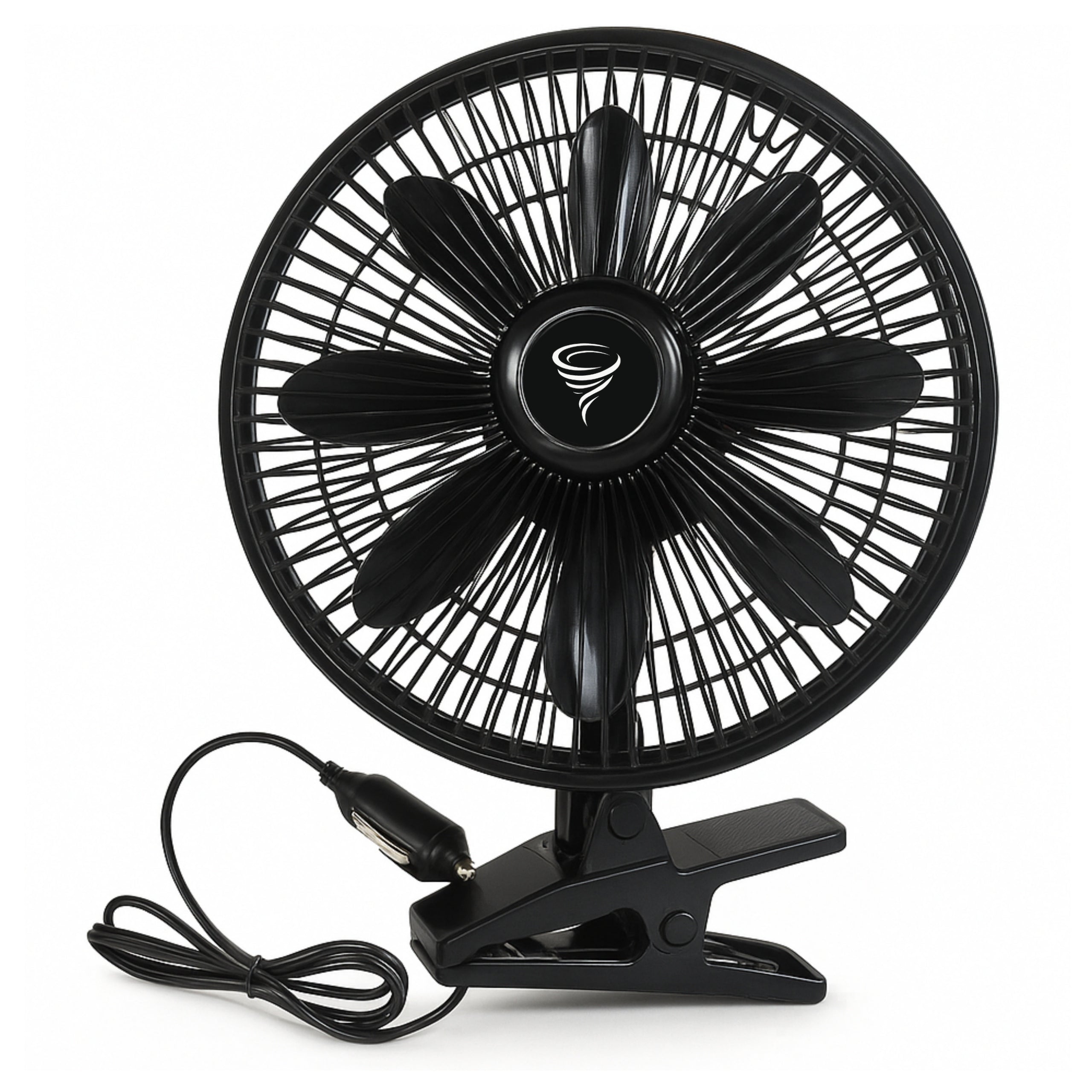 Car Fan 12V Windmill Strong Large with Cigarette Lighter Clip