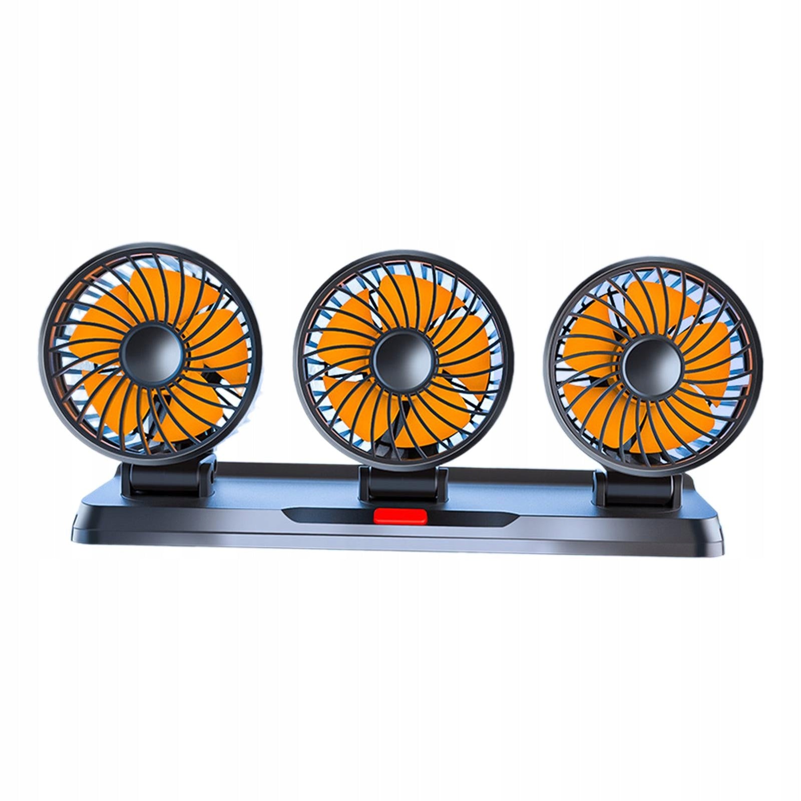 Car Fan 3 Speeds Adjustable Multi Function Fan Quiet USB Orange 24V Model Portable Vehicle Fan