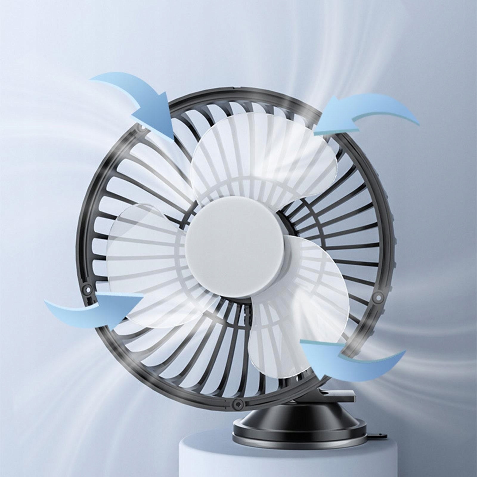 Car Fan USB Car Fan 12V 24V Portable Quiet Power 0 W