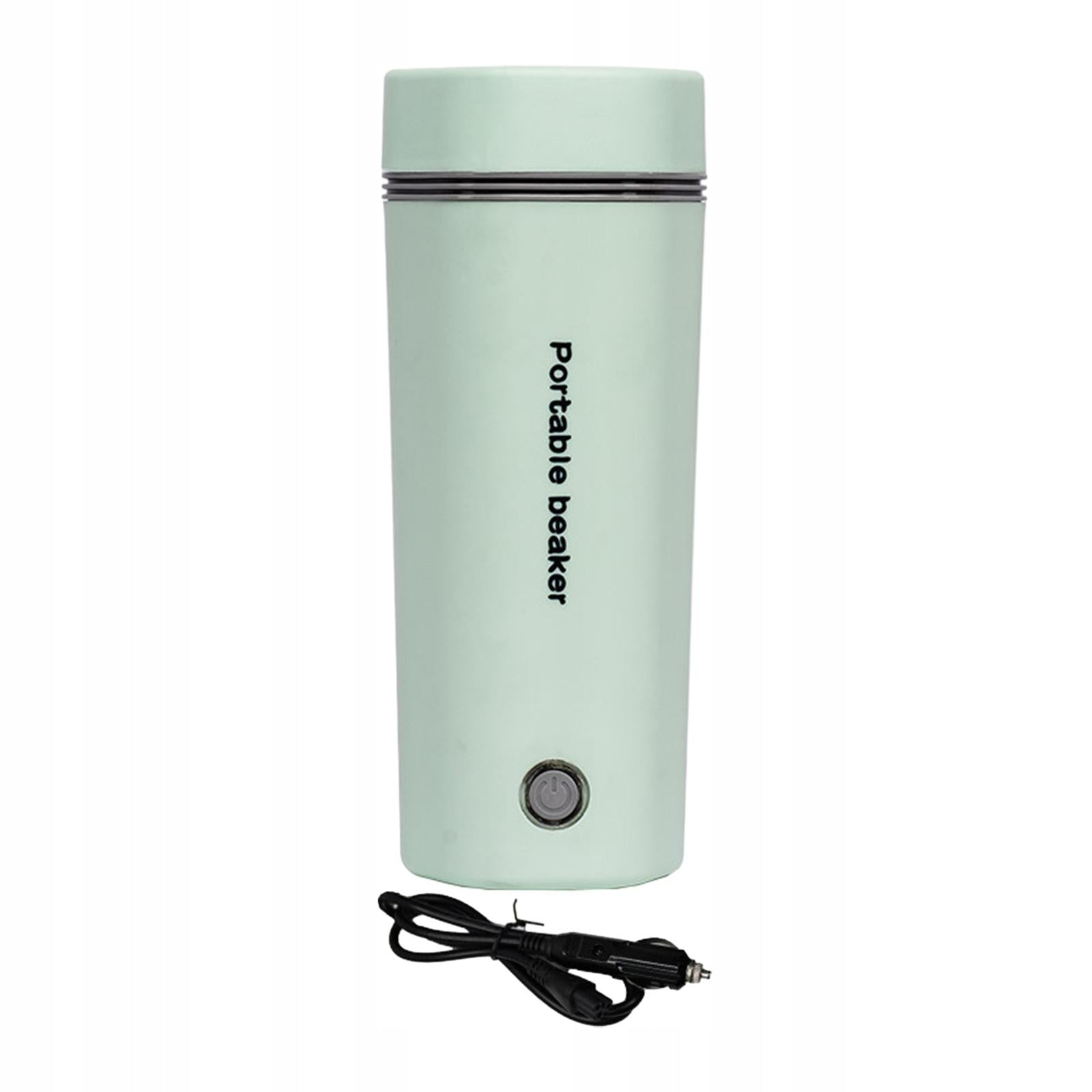 Car Heating Cup Fast Boiling Bottle 400ml Travel Electric Kettle 12V Green Kind steam juicer