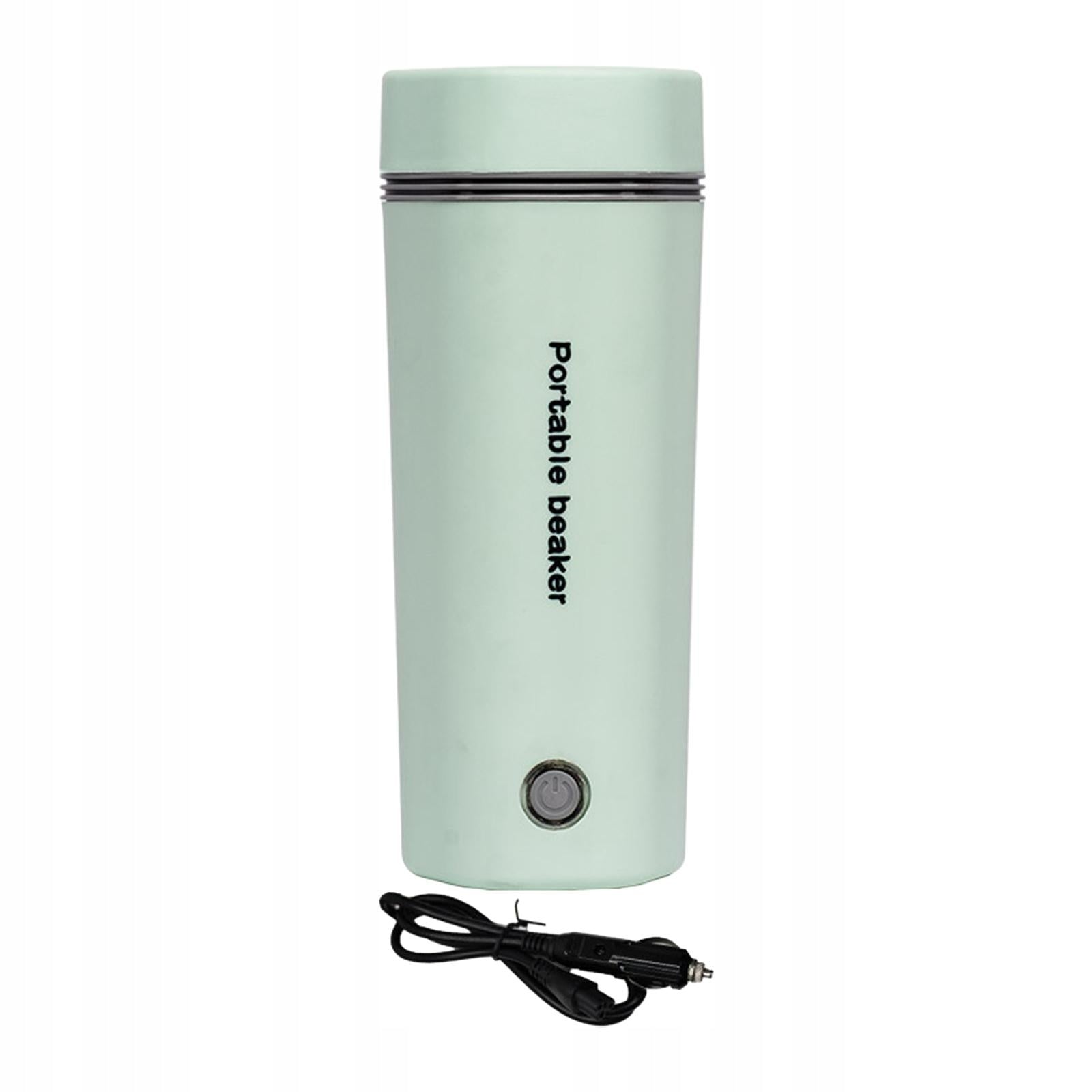 Car Heating Cup Fast Boiling Bottle 400ml Travel Electric Kettle 12V Green