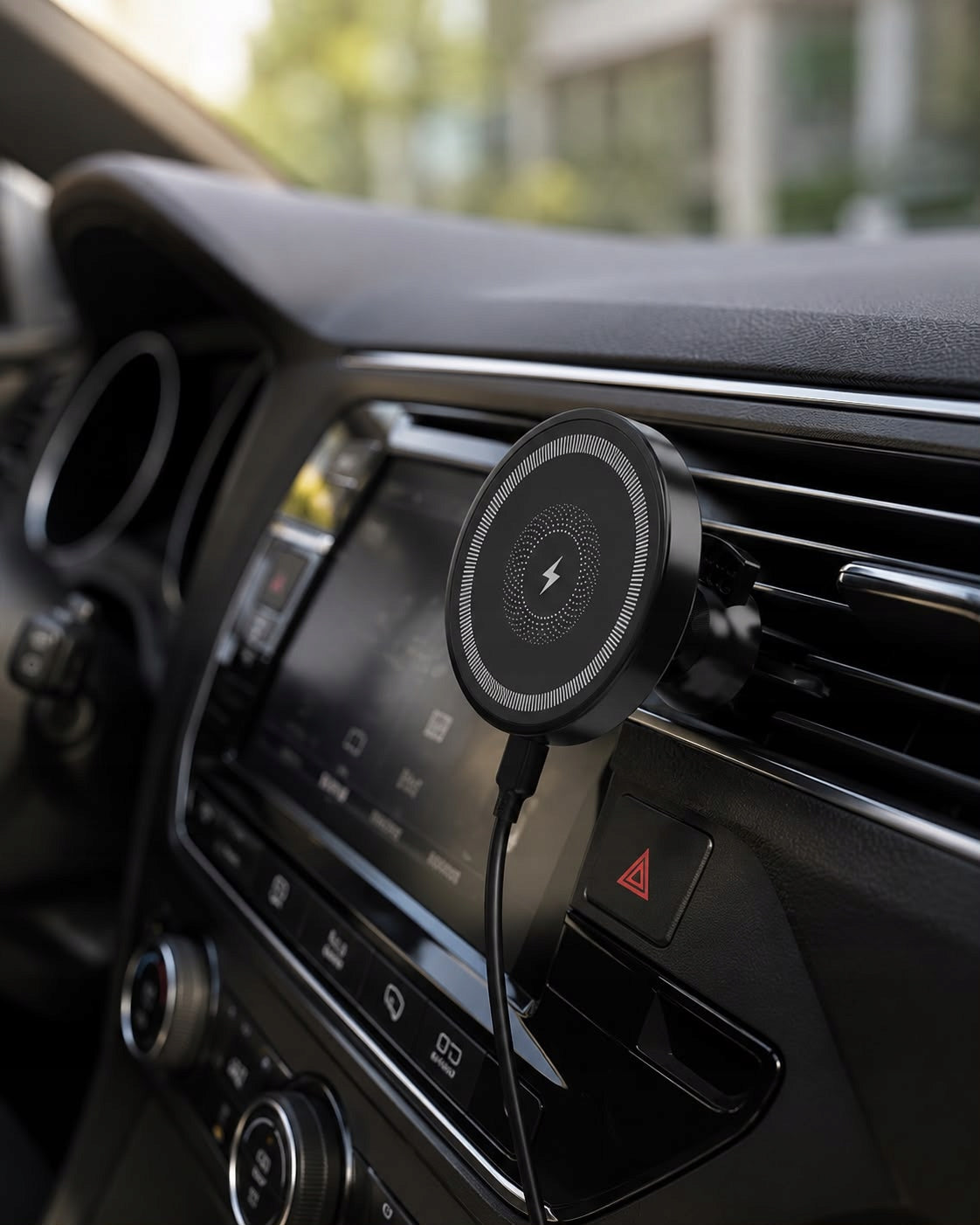 Car Holder Magnetic Induction Charger 15W Grille for MagSafe Manufacturer code Uchwyt Do Samochodu Z Ładowarką Magnetyczny