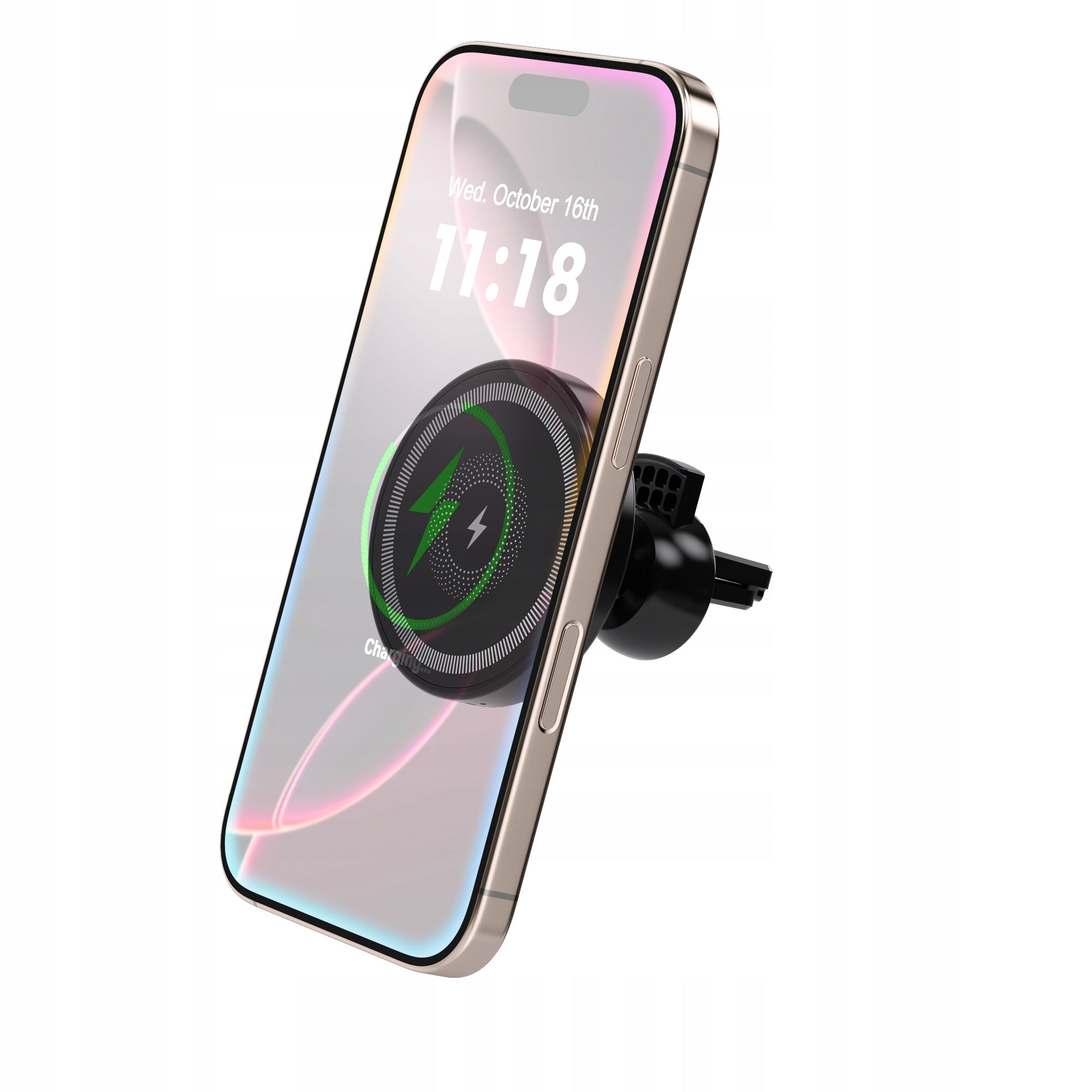 Car Holder Magnetic Induction Charger 15W Grille for MagSafe Packaging status original