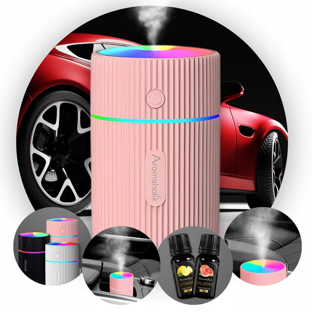 Car Humidifier Fragrance Diffuser for Car + Aromatherapy Oil Packaging status original
