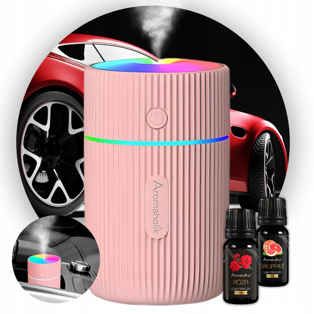 Car Humidifier Fragrance Diffuser for Car + Aromatherapy Oil