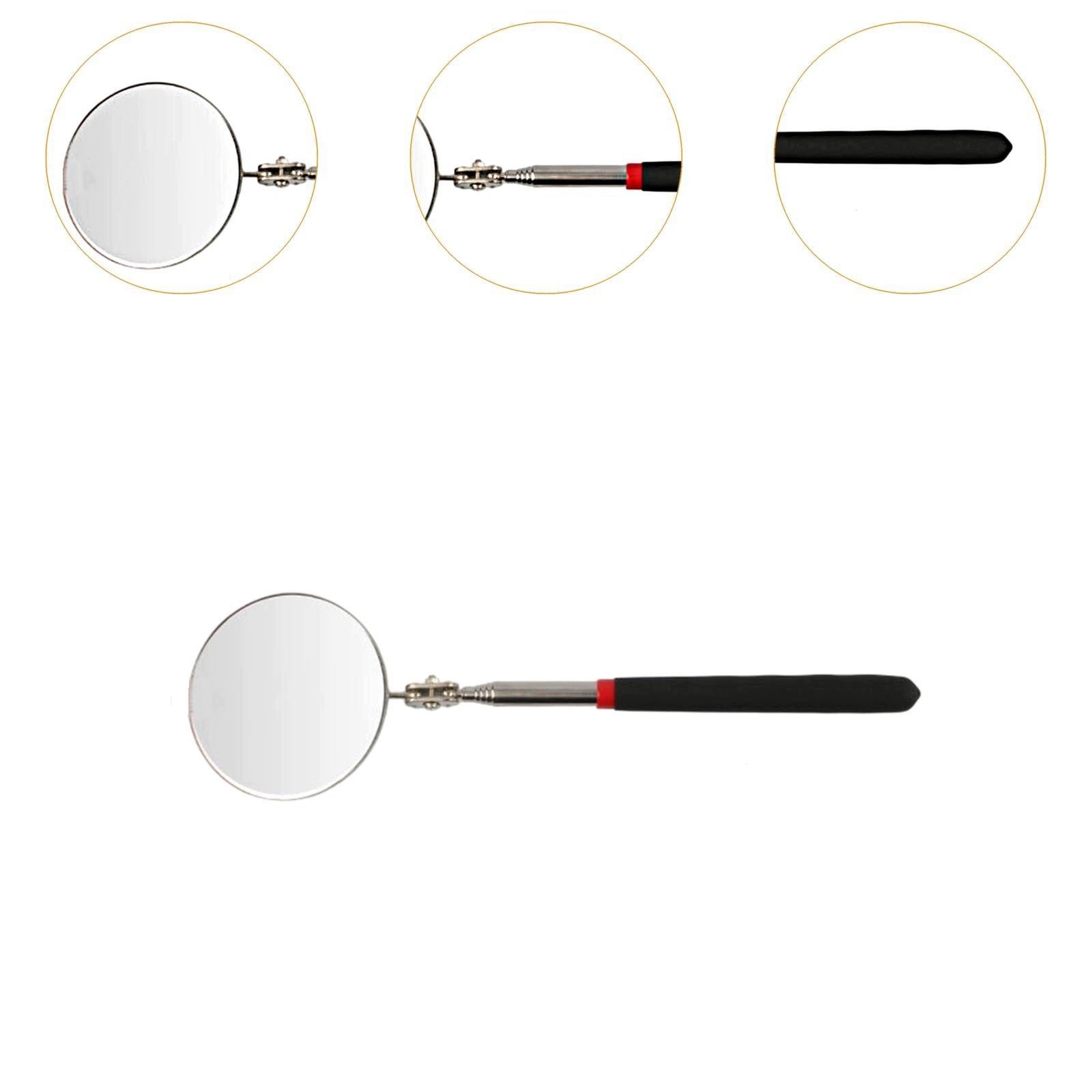 Car Inspection Mirror with Lamp Telescoping Auto Repair Mirror for 8.2cm Brand no brand