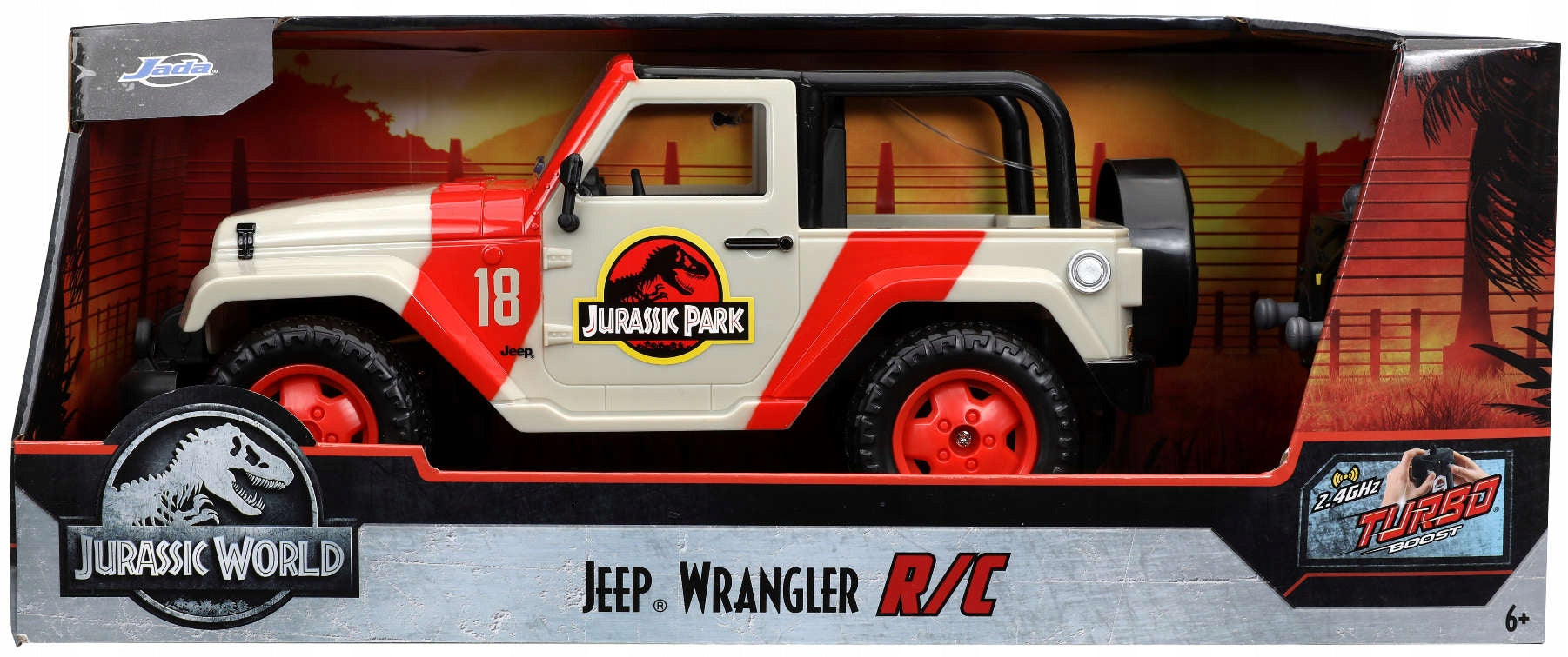 Car Jada Toys Jurassic Park RC Jeep Wrangler 1:16 Brand Jada Toys