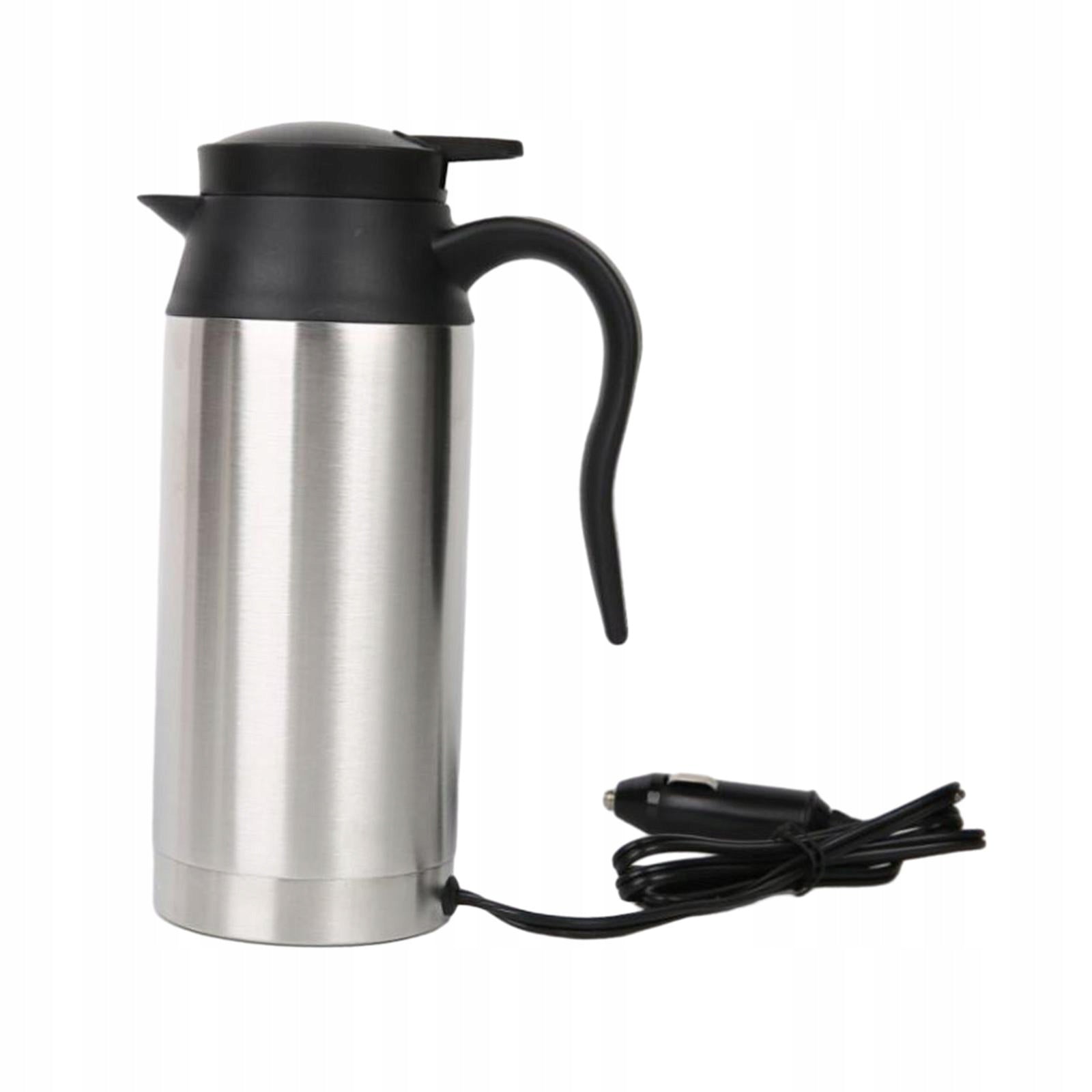 Car Kettle 750ml Capacity Portable Insulated Heated Mug Water 24V 200W