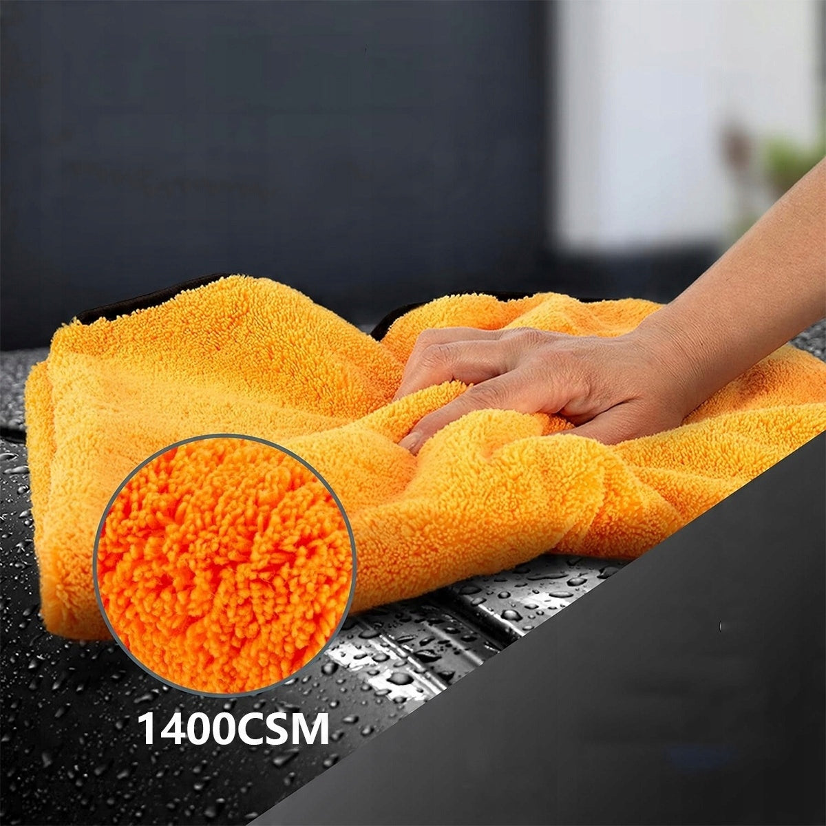 Car Lacquer Dehumidification Towel Soft Absorbent Twisted 1400GSM 60x90cm Manufacturer no brand