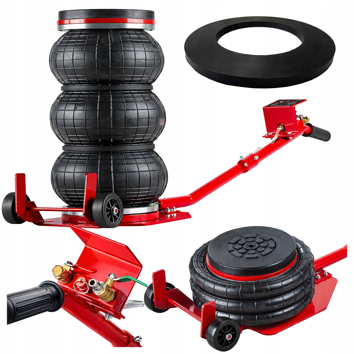 Car Lever Pneumatic Lift 15-40cm Snowman Cushion 3,5T