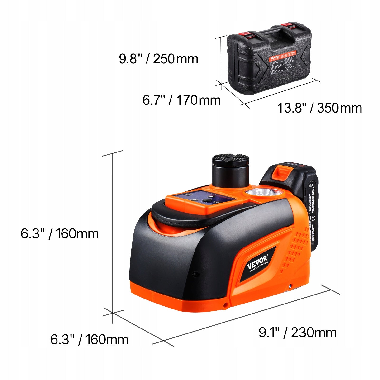 Car Lift Electric Load Capacity 5T Portable With LED Lighting Maximum lifting height 450 mm