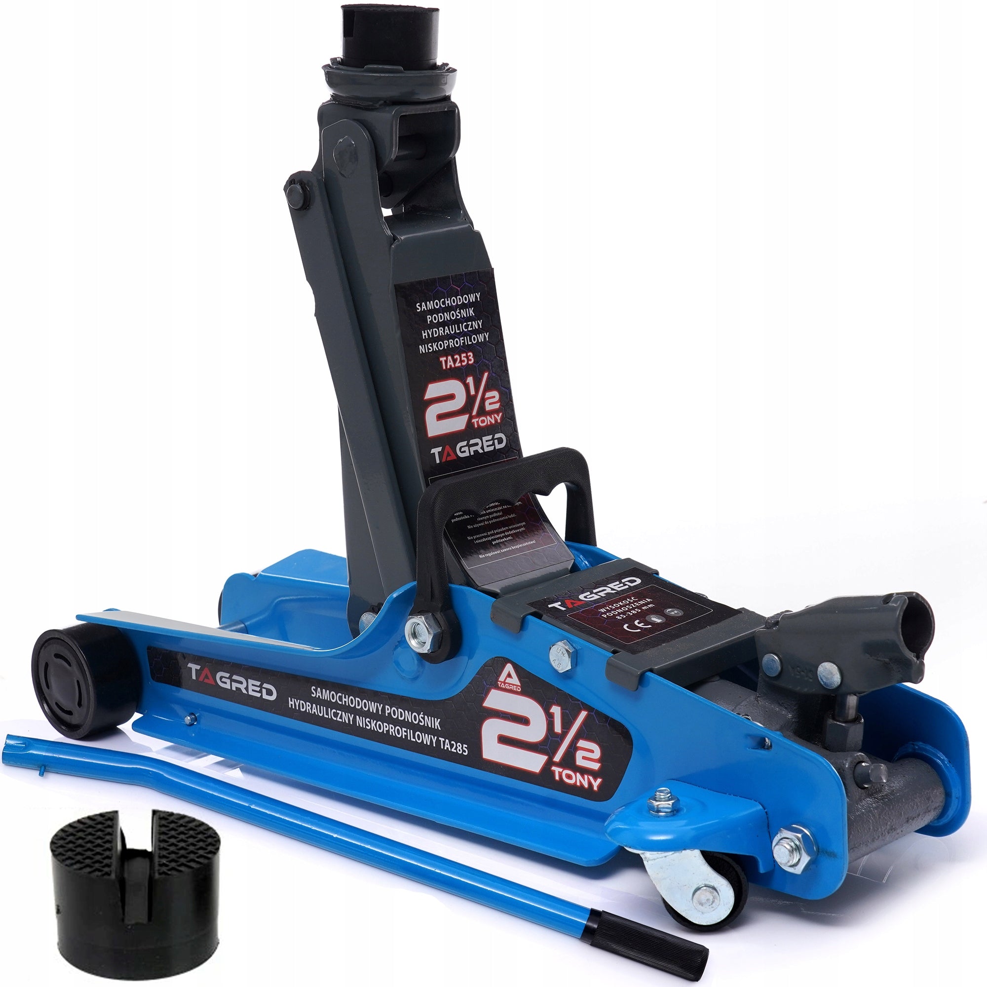 Car Lift Frog Lever 2,5T Strong Low Massive + 2x Rubber