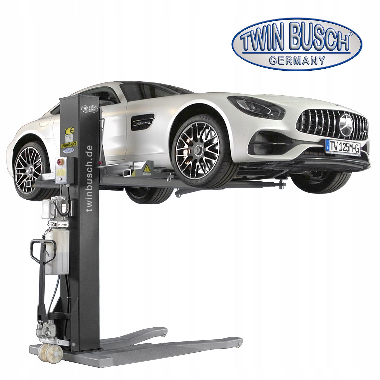 Car Lift Single Column Mobile TW 125 M-G Ultra - Grey Line Brand Twin Busch