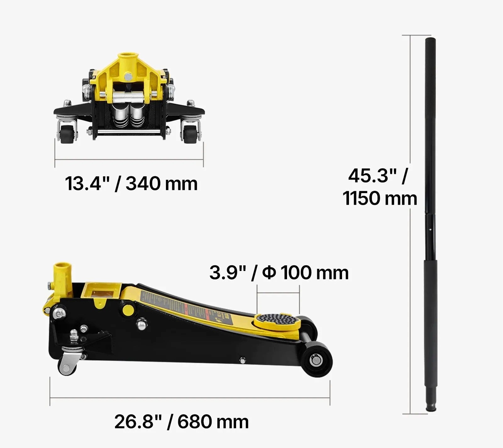 Car Lift Strong 3 T Steel Hydraulic Workshop Double Maximum lifting height 495 mm