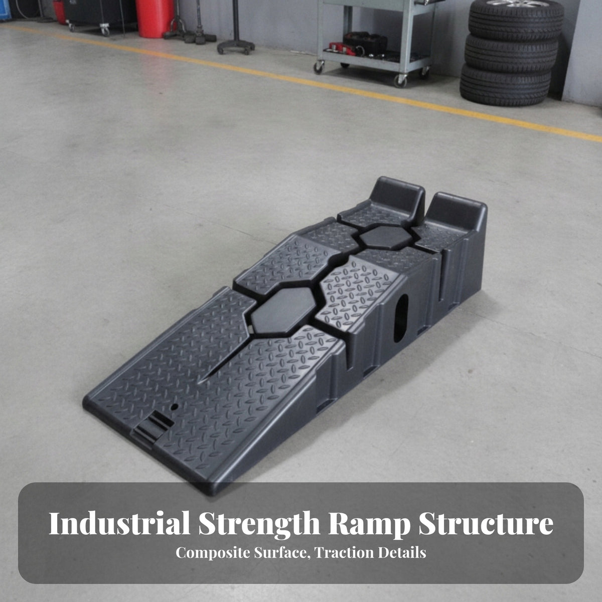 Car Maintenance Ramp Heavy-Duty Car Service Ramp High Capacity for Garage Product weight with unit packaging 4.2 kg
