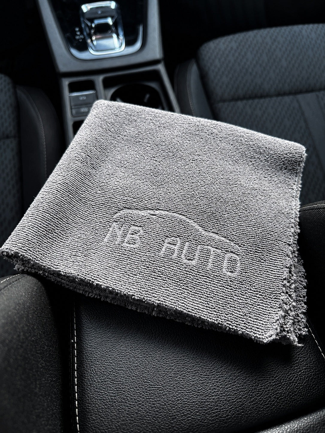 Car Microfiber 40x40 500 GSM Double Sided Detailing NB AUTO - Grey Customs tariff code 63071010