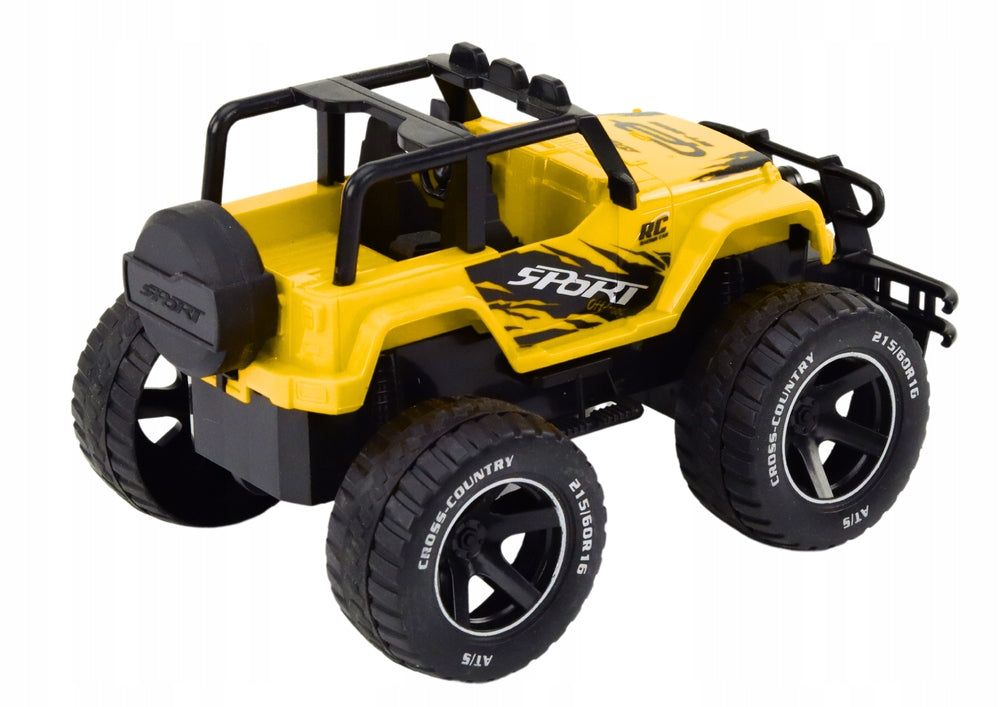 Car Off-Road Car Remote Controlled RC 1:18 Yellow Color multicolor